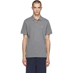 Burberry Brit Mens XXL Hartford Grey Nova Check Polo Shirt Size 2XL